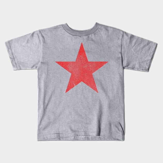 Red Star Vintage Kids T-Shirt by Flippin' Sweet Gear